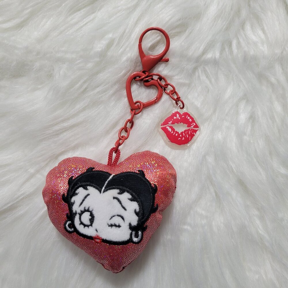 Betty Boop Heart Keychain
